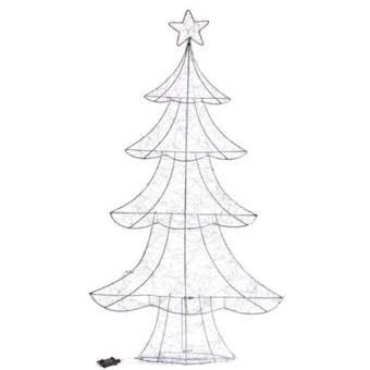 300 LED Xmas Tree LV – Light Up Decorative Christmas Tree with 300 Warm White LEDs, Low Voltage, Indoor and Outdoor Use, IP44 Transformer