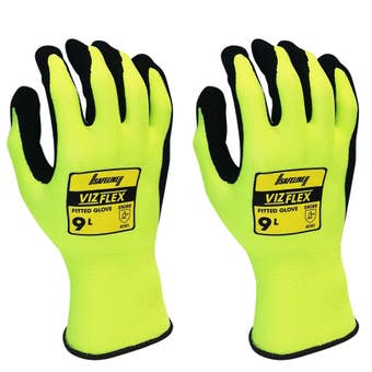 Vizflex Gloves XL – Double-Dipped Protective Work Gloves