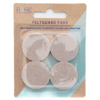 Feltguard Self-Adhesive Felt Pads 38mm – Pack of 4 Heavy-Duty Floor and Furniture Protectors