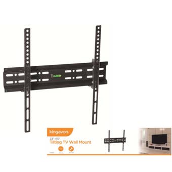 Kingavon 23”-65” Tilting TV Wall Mount with Spirit Level and Safety Lock