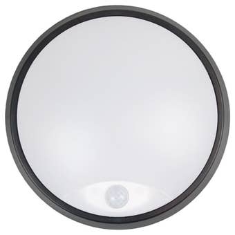 Cobra PIR Slimline Round LED CCT Bulkhead with 3 Interchangeable Trims – 10W, IP65, Selectable Colour Temperature