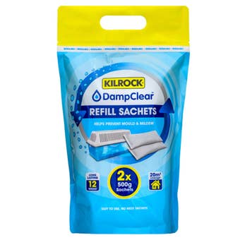 Kilrock Damp Clear Moisture Trap Refills 2 x 500g – Long-Lasting Damp and Odour Protection