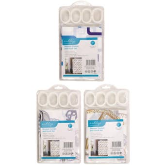 Ashley Shower Curtain and Hook Set – Waterproof PEVA Bathroom Curtain with 12 Hooks