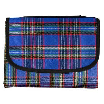 Benson Compact Water Resistant Picnic Blanket 150 x 130 cm Foldable Outdoor Mat – Blue