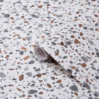 D-C-Fix Terrazzo Self-Adhesive Vinyl Contact Film 45cm x 2m – Multicolour Stone Effect