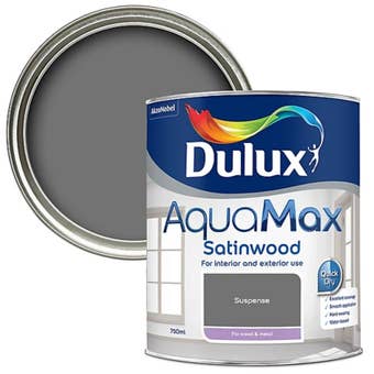 Dulux AquaMax Satinwood Suspense Metal and Wood Paint 750ml