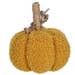 Pumpkin Plush Decoration 11cm – Soft Cotton and Rattan Autumn Ornament