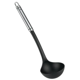 Metaltex Honor Soup Ladle – 33cm Stainless Steel Handle with Durable PP Head