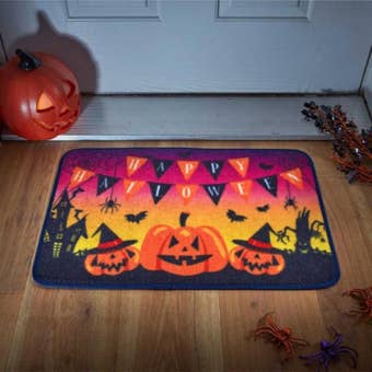 Happy Halloween Doormat 40x60cm – Spooky Machine Washable Entrance Mat