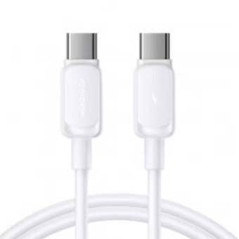 Joyroom 60W USB-C to USB-C Fast Charging Cable 1.2m White – High Speed Data & Power Transfer