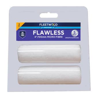 Fleetwood Flawless Microfibre Sleeve 4 Inch 2 Pack – Premium Mini Roller Sleeves for Smooth Finishes