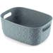 Curver Softex Small Storage Box 4 Litre Teal – Recycled Plastic Organiser with Soft-Touch Design