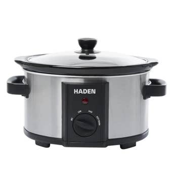 Haden 3.5L Slow Cooker – Compact Family-Sized Cooker with Removable Pot and 3 Heat Settings