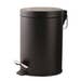 Ashley Black Steel Pedal Bin with Inner Bucket for Bathroom Kitchen or Office I 3 Litre