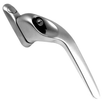 ASEC Right Handed Offset Espagnolette Window Handle Chrome Plated – 43mm Centres for UPVC, Aluminium, and Timber Windows