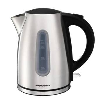 Morphy Richards 1.7L Stainless Steel Jug Kettle – Rapid Boil Cordless Kettle with 360° Base