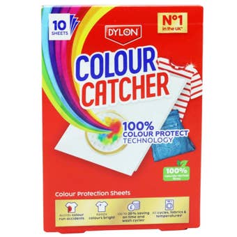 Dylon Colour Catcher Max Laundry Sheets 10 Pack – Prevent Colour Runs and Keep Clothes Bright