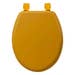 Classic Comfort Wooden Toilet Seat – Timeless Style with Lacquered Yellow Finish