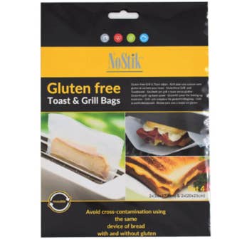 NoStik Gluten Free Toast and Grill Bags – Non-Stick Bags for Safe and Easy Cooking