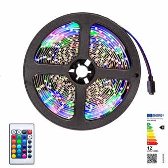 Programmable LED Strip Light with Remote Control and Power Supply 5m – 72W Waterproof Decorative Lighting Kit