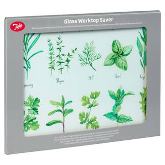 Tala Glass Worktop Saver – Heat Resistant Toughened Glass Surface Protector 30 x 40cm