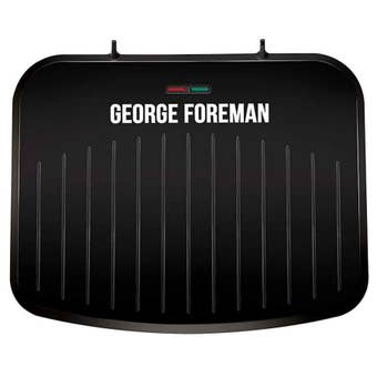 George Foreman Medium Fit Grill 25810 Black – Compact Health Grill with Fast Heat-Up