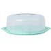 Wham Plastic Round Cake and Cheese Dome 10cm Turquoise and Clear with Handle