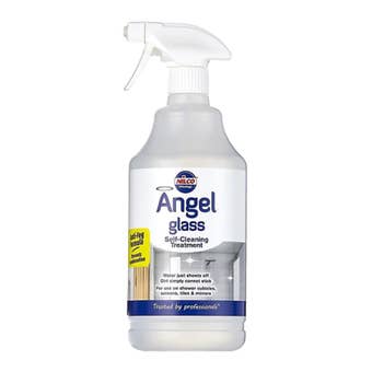 Nilco Angel Glass Self-Cleaning Glass Treatment Spray for Shower Screens Tiles Mirrors and Windows 1L