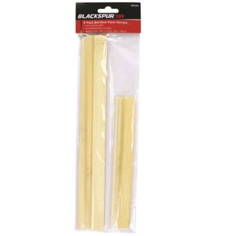 Blackspur Eco Bamboo Paint Stirrers for Mixing Paints and Coatings - 6 Pack