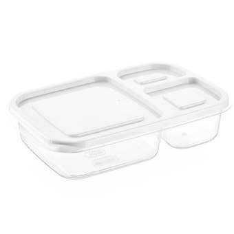 3-Compartment Lunch Box 1.15L – BPA-Free Food Storage Box with Locking Lid and Freezer Safe Design