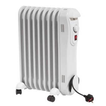 Prem-I-Air EH1842 1.5kW Oil Filled Radiator – Portable Heater with Adjustable Thermostat and Safety Cut-Out