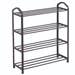 4 Tier Plastic Shoe Rack Organiser 50 x 62cm – Space-Saving Freestanding Storage Unit