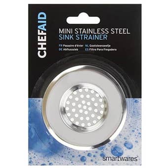 Chef Aid Mini Sink Strainer Stainless Steel Pack of 2 – Universal Kitchen and Bathroom Drain Protector