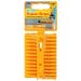 Plasplugs Super Grips Yellow Plastic Wall Plugs 4.5mm x 24.5mm Pack of 100 – Regular Duty Fixings for Brick and Concrete
