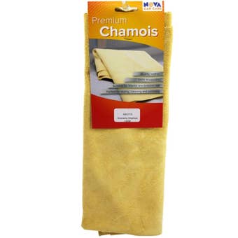Nova Economy Chamois Leather Large – 3.25 Sq Ft Natural Cleaning Cloth for Cars, Windows, Mirrors and Household Use