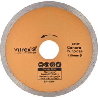 Vitrex Diamond Blade 100mm – General Purpose Cutting Disc