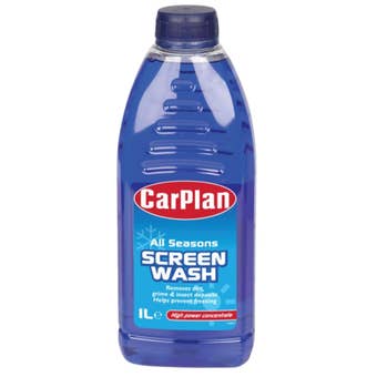 CarPlan All Seasons Concentrated Screenwash 1L – Streak-Free Finish and Winter Protection to -6°C