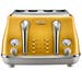 De’Longhi Icona Vintage 4 Slice Toaster Yellow CTOT4003Y – Retro Style Meets Modern Performance