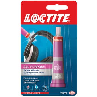 Loctite All Purpose Clear Glue 20ml – Strong Multi-Surface Adhesive for Household, Craft, and Office Use