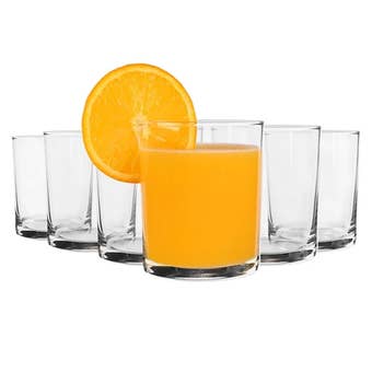 LAV 280ml Clear Whiskey Glasses – Pack of 6 Premium Tumblers