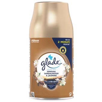 Glade Automatic Spray Sensual Sandalwood & Jasmine – Long-Lasting Room Spray Refill