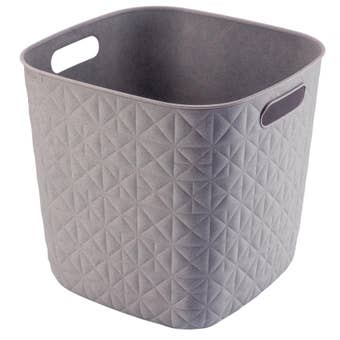 Curver Softex Cube 15 Litre Taupe – Recycled Plastic Modular Storage Box with Soft Texture