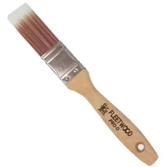 Fleetwood Pro-D 1 Inch Paint Brush – Professional Cutting-In Brush with Bevelled SRT Synthetic Bristles
