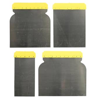 Benson Four-Piece Putty Knife Set – Flexible Spring Steel Blades with Solvent-Resistant Handles for Filler and Finishing Jobs