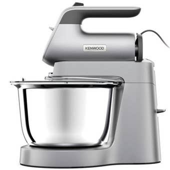 Kenwood QuickMix Chefette HMP54.000SI Stand Mixer Silver – 650W Hand and Stand Mixer with 3.5L Bowl