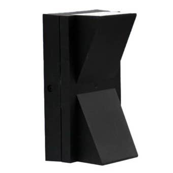 NERO 12W Black Up and Down Wall Light – IP65 Outdoor LED PVC Fixture with 1200 Lumens, Warm White 3000K