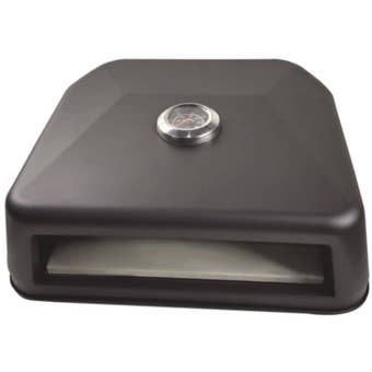 Redwood Outdoor Grill Top Pizza Oven with Built-in Thermometer and Pizza Stone for BBQ Gas and Charcoal Use