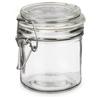 Large Hermetic Glass Canning Jar 250ml – Airtight Storage Jar with Silicone Seal