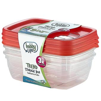 Premium 3-Piece Storage Container Set – 0.3L BPA-Free Food-Safe Containers