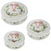 Christmas Pastry Tin Set of 3 I Nostalgic Round Metal Storage Boxes for Biscuits and Festive Treats